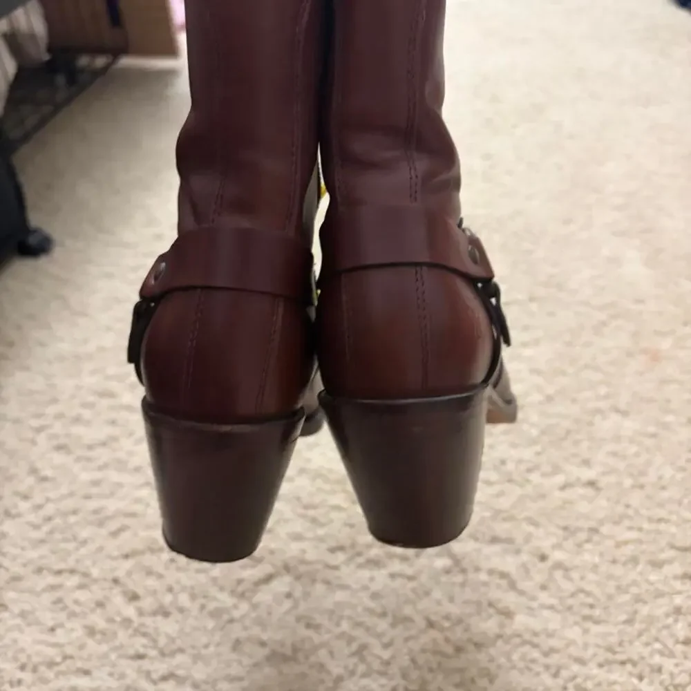 Frye 55 brown leather ankle